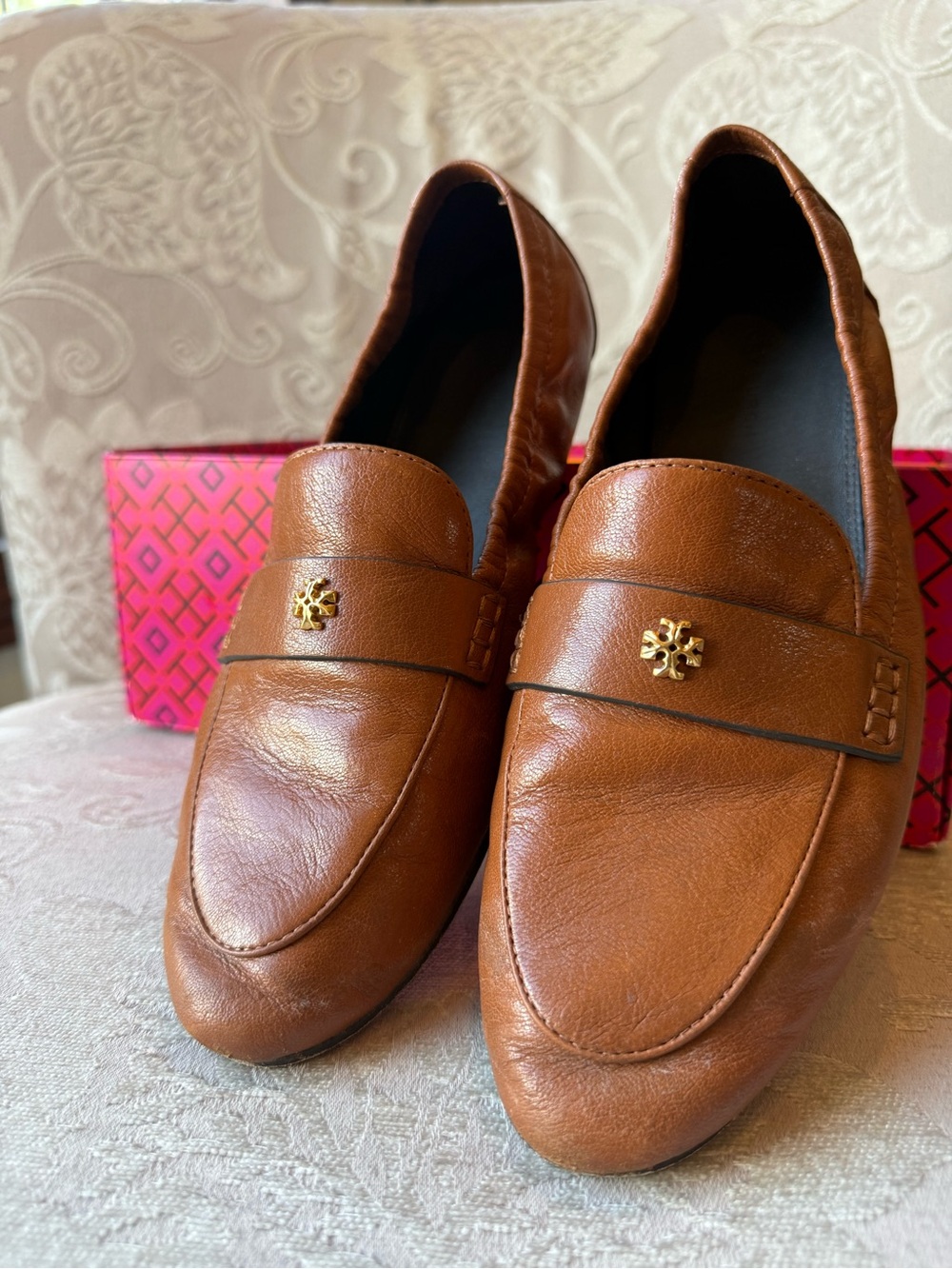 Tory Burch Women’s Brown Leather Loafers